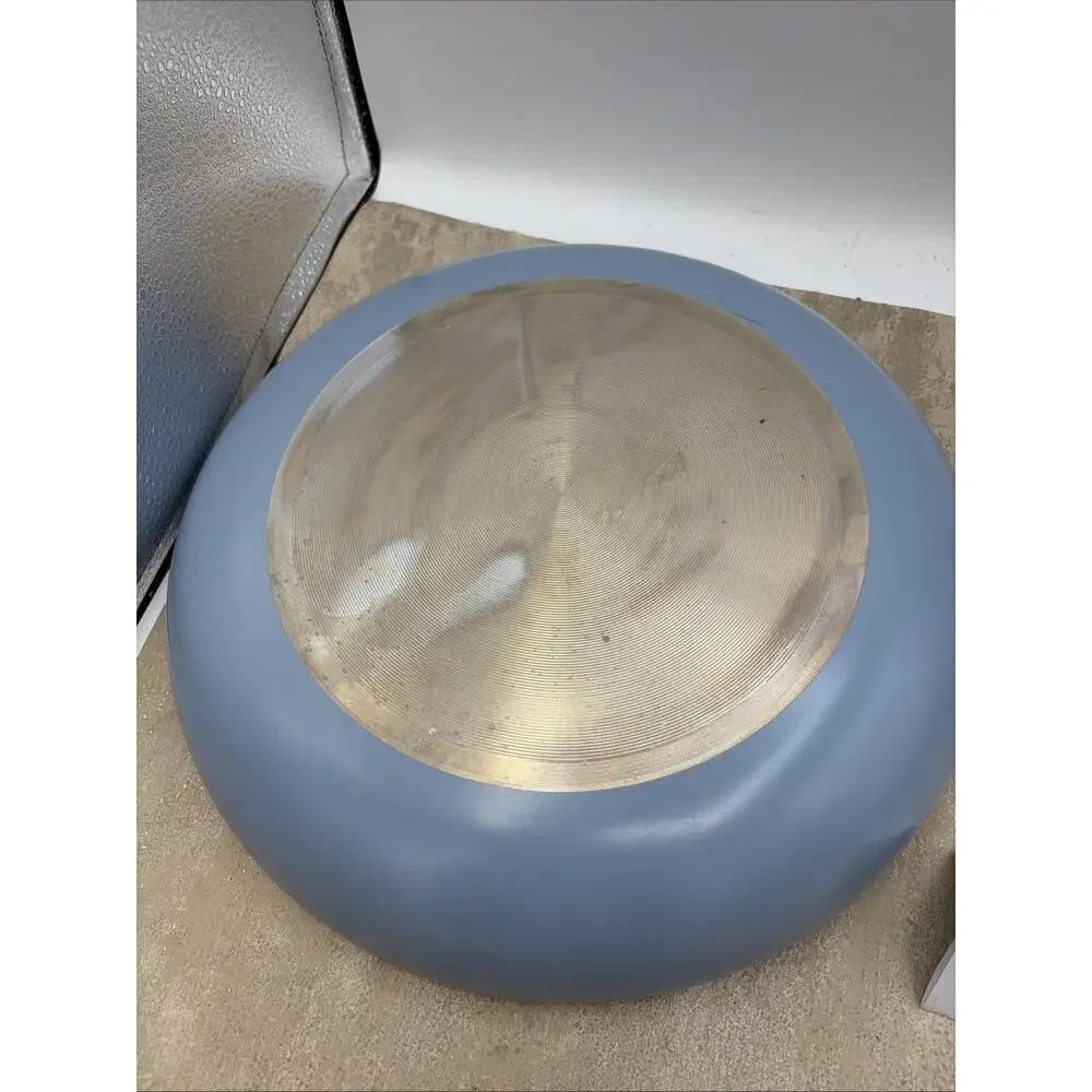 12” Ceramic non-stick frying pan, dishwasher safe, Blue
